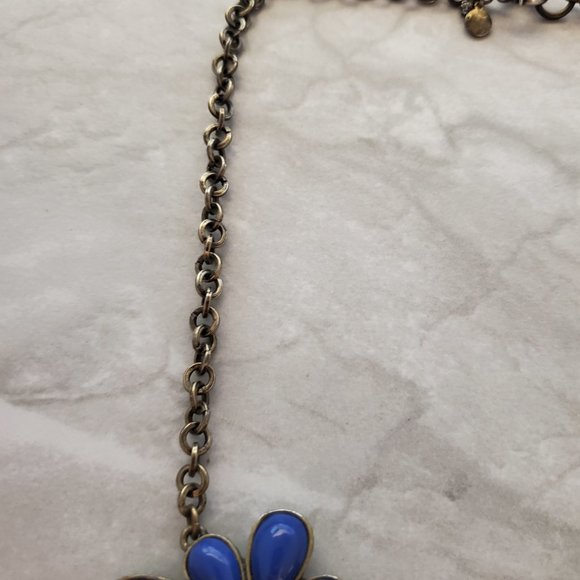 💐 J.Crew Retro Antique Flower Floral Rhinestone Crystal Pave Statement 💐 - Picture 2 of 16